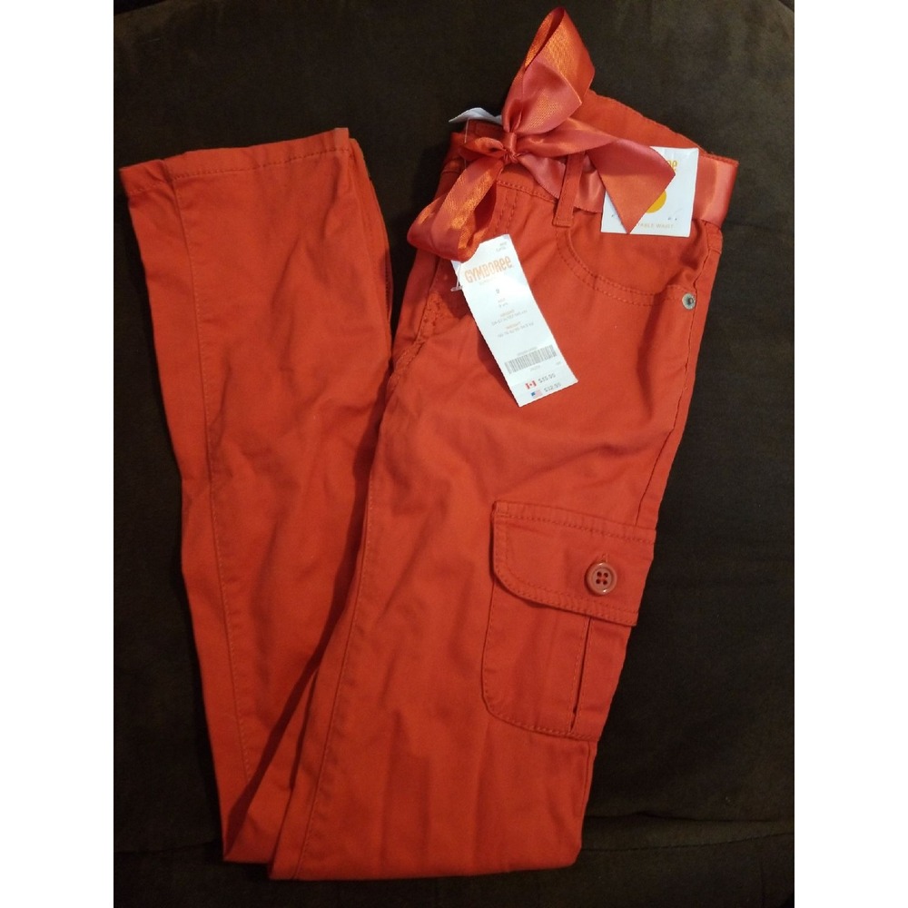 Gymboree fashionable‎ fox orange pants 9